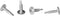 #8 x 3/4" Phillips Modified Truss Head Self-Drilling Tek Screw - Zinc-Plated Steel, Pack of 100