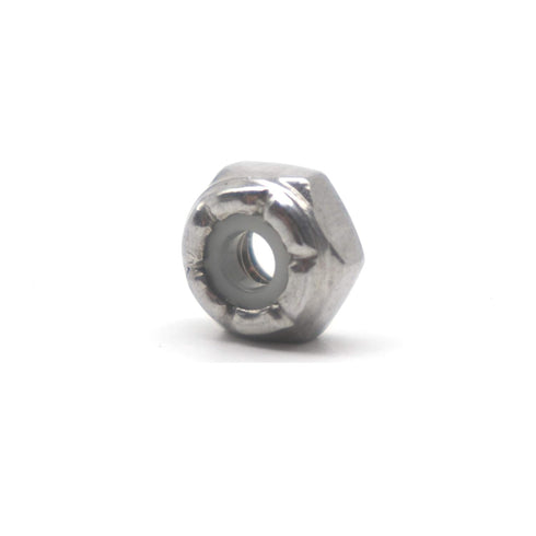 binifiMux 100pcs 6-32 304 Stainless Steel Nylon Inserted Lock Nut, #6 Nylon Lock Nuts for 3D Printer, Models