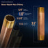 Everflow Supplies NPBR1035 3-1/2" Long Brass Nipple Pipe Fitting, 1" Nominal Diameter, NPT Ends