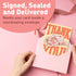 Set 24 S&O Thank You Cards with Envelopes - Blank Stylish sheets for Handwritten Messages - of decor notes and covers