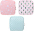 Gjinxi 3 PCS Period Bag with Zipper Discreet Tampons Holder Pouch Menstrual Pad Cup Pouches Cotton Panty Liners