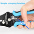 WGGE 3 IN 1 Adjustable Heavy Duty Wire Stripper/Cutter Tool for 8-18 AWG Solid and Stranded Wire