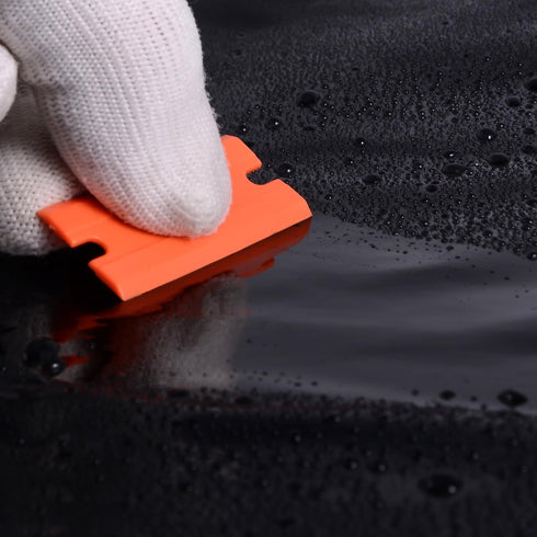 100 EHDIS Plastic Razor Blades PCS Double Edged Blade for Safety Glass Scraper and Plastic Razor Scraper Tool to Remove