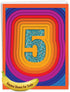 The Best Card Company - 5th Wedding Milestone Anniversary Notecard Jumbo 8.5 x 11 w/Envelope (Not Foil)