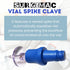 Pack 10 SurgiMac Vial Spike Clave Latex Free Secure Vial Penetration Device Needleless Ergonomic Grip Vial Adapter