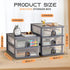 Desktop Storage Drawers, Desk Organizer with 2 Drawers for Crafts, Accessories, Stationeries, Office Supplies