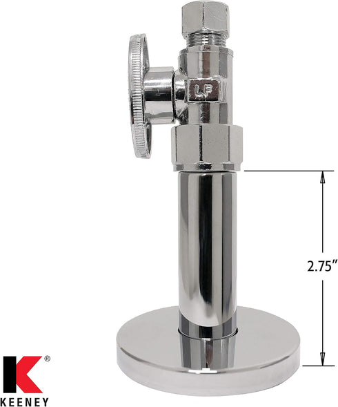Keeney K857-30 PEX Stub-Out Support and Cover, Chrome, No Size