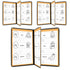 3 Pack Menu Covers 8.5" x 11" Menu Holder, Double Stitched Menu