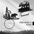 2 Funrous Pcs Bear Toilet Paper Holder Bear Towel Ring Holder for Bathroom Black Bathroom Cabin Decor Holders