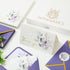 50 Pack 4 6 Inch JarThenaAMCS Greenery Floral Thank You Cards Boxed Purple Flower Greeting Cards with Envelope Sticker