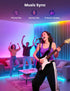 YULINKCO 16.4ft 44 RGB+IC LED Strip Light, Smart LED Light for Bedroom, Bluetooth APP Control, Color Changing LED Strip