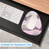 Rimilak Small Mouse Pad 6 x 7 Inch, Irregular Mini with Non-Slip Rubber Base, Waterproof for Home Office - Pink Gold