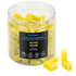 BlueStars 100 PCS YELLOW Flag Spade Terminals Female AWG 12-10, Electrical Connectors Kit, Right Angle