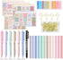Bible Journaling Kit, Bible Study Supplies, Highlighters and Pens No Bleed, Laminated Bible Tabs, Sticky Notes