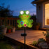 Rngmsi Garden Solar Lights Dynamic Eyes, Frog Solar Garden Lights Stake Outdoor Decorations, LED Lighting Frog Gifts