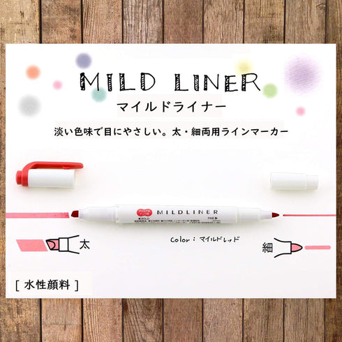 Zebra Highlight Pen Penile Mild Liner, 10 Color Set WKT7-10C