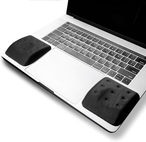 WavePads by PostureUp – Original Two Pack Adjustable Memory Foam Wrist Rests for Laptop & Keyboard Pain Relief