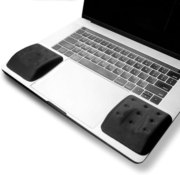 WavePads by PostureUp – Original Two Pack Adjustable Memory Foam Wrist Rests for Laptop & Keyboard Pain Relief
