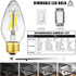 E26 Bulb 6W E26 Bulb 60 Dimmable 4000K E26 Bulb AC120V 600lm Bulb Lamp,Pack 6 LEOOLS Edison Equivalent LED Watt Light