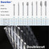8 Pcs 1/4 Carbide Burr Set, Die Grinder Bits for Metal Rotary Tool Attachment, Compatible with Milwaukee and Dewalt