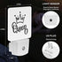 Jahiona White,0.5W LED Night Light Lamp with Smart Sensor Dusk to Dawn Sensor,Funny Queen Crown Night Light Daylight