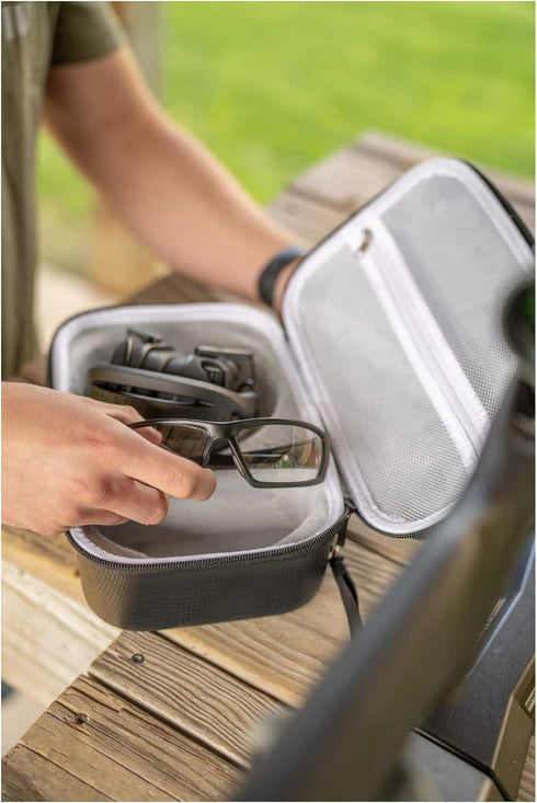 Walker's Weather-Resistant Durable Dustproof EVA Carrying Storage Case for Hunting Shooting Earmuff, Glasses