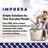 IMPRESA Aluminum Foil Tape, 1.9 Inches Wide (150 Feet/50 Yards), Ideal for Sealing and Patching HVAC Ducts