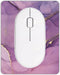 Small Mouse Pad, Mini Travel Carry Washable Lycra Non-Slip Rubber Base, 5x6 inches, Purple