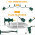 50 Counts, Commercial IP65, 25Ft 5mm Christmas Lights Warm White Christmas Lights Outdoor Warm White Grade Waterproof