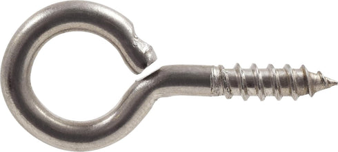 Hillman 4277 Stainless Steel Screw Eyes, #8 x 1-5/8", 10 pieces