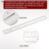 Film Flexible Ruler 30cm, Transparent PET Plastic Covered Folding Straight Ruler with 0.5mm Scale