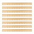 GNIEMCKIN 288 Packs Wooden Rulers, 12 Inch Double Sided Wood School Ruler for Home, Student, Office Use