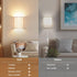 Set 3 Dimmable Wall Sconces of Two, Battery Operated Wall Sconces Colors Changeable Wall Lights Fixtures with Remote