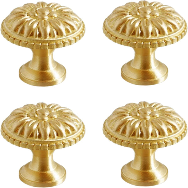 SANCHAKOU Cupboard Drawer Pull Handles 4 Pack Bedside Table Shoe Cabinet Drawer Door