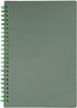 Yansanido Spiral Notebook, 4 Pcs A5 Thick Plastic Dark Green Hardcover, 8mm Ruled, 80 Sheets - 160 Pages Journals for