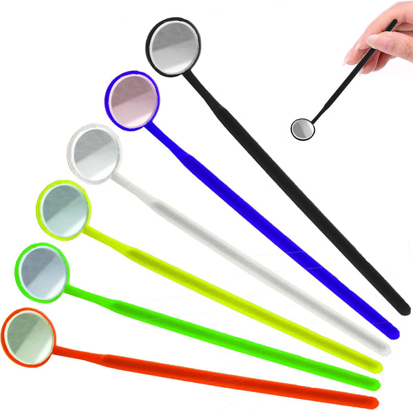 YNR Oral Dentistry Dental Oral Hygiene Mouth Mirror Plastic Handle,Dentist Tool for Teeth