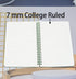 Yansanido Spiral Notebook - 4 Pcs A5 Thick Plastic Hardcover Journal with 80 Sheets for School and Office