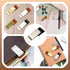 LINYUEARUI 6pcs Retro Brass Notebook PU Leather Pen Holder Loose leaf Dairy Memo Holder Bookmark Diary Planner Pen