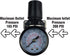 Primefit R1401G Mini Air Regulator with Steel-Protected Gauge - 60-SCFM at 100-PSI, 1/4" NPT