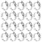 LOKMAN 20 Pack Stainless Steel Hose Clamp - Adjustable 7/8'' - 1-1/4'' (18-32mm) Worm Gear