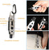 Buspoll Phillips Screwdriver Keychain Tool, Flat Screwdriver and Nutdriver Hex Wrench