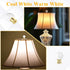 Hadnves 2 1/4-27 PCS Crystal Lamp Finial Screw Topper with Polished Metal Base Knob Clear Decorative Top Accessories