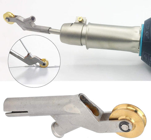 Floor Welding Nozzle Round Mouth Hot Air Gun Tips PVC Flooring Welder Heating Torch Accessory with Wheel