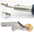 Floor Welding Nozzle Round Mouth Hot Air Gun Tips PVC Flooring Welder Heating Torch Accessory with Wheel