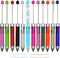 Maydahui 12PCS Multicolour Beadable Ballpoint Pens, 4 in 1 Colored Bead Pen, Plastic DIY Pens for School, Party, Office