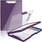 Clipboard with Storage, Heavy Duty Clip Boards 8.5x11 with 2 Storage Cases for Office Supplies