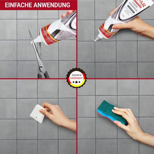 Tile Grout Repair Kit (14 oz/ 400g) for Wall and Floors, Quick-Drying Repair Mortar, Fill and Reviver The Joints,