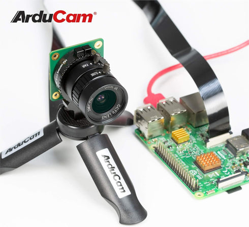 Arducam 6mm Lens for Raspberry Pi HQ Camera, Wide Angle CS-Mount Lens, Focal Length with Manual Focus and Adjustable