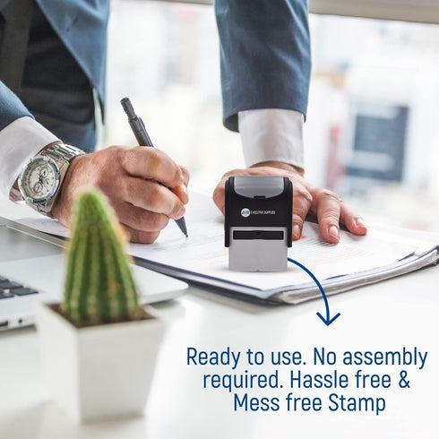 Paid Rubber Stamp Self Inking - Red Ink, Advanced Technology Office Stamps for Business and Personal Use