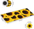 Large Gaming Mouse Pad Non-Slip Keyboard Pad Soft Extended Desk Mat Desktop Writing Pad (31.5"×11.8") with Yellow Sunflower Design for Home & Office + Cup Coaster and Cute Stickers by BWEGRHE
